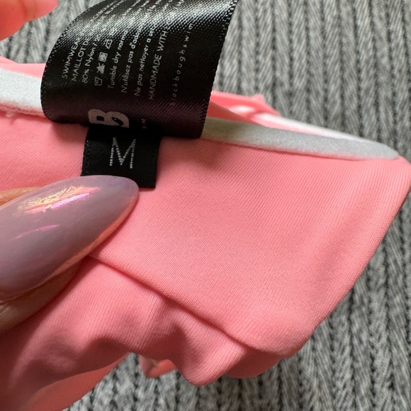Baby Pink Blackbough Swim Bikini Top - Picture 4 of 4